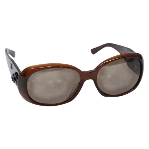 CHANEL Sunglasses plastic Brown CC Auth sw1391 - Picture 1 of 11